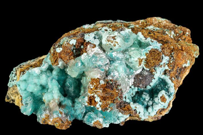 Rosasite and Selenite Crystals - Hidden Treasure Mine, Utah #109811